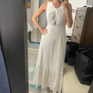 BCBG Maxazria White cotton eyelet maxi dress size 4(S)